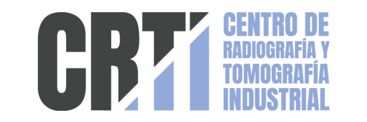 LOGO CENTRO DE RADIOGRAFIA Y TOMOGRAFIA INDUSTRIAL TEXTO GRIS AZUL